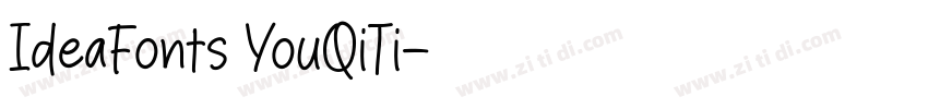 IdeaFonts YouQiTi字体转换